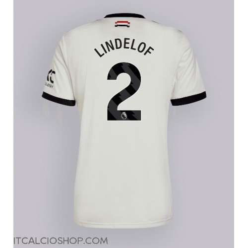 Manchester United Victor Lindelof #2 Terza Maglia 2024-25 Manica Corta